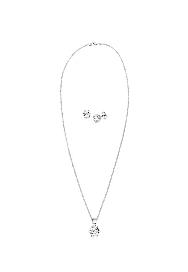 SPARKLING BASIC SET - MIT KRISTALLEN VON SWAROVSKI® - Ohrringe - weiß