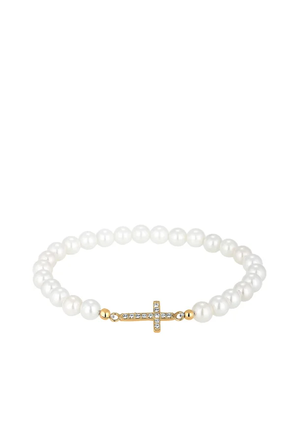 SPARKLING CROSS CHARM - MIT KRISTALLEN VON SWAROVSKI® - Armband - gold-coloured