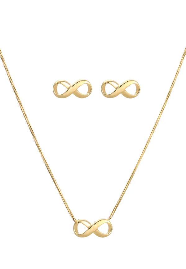 SPARKLING INFINITY SET - MIT KRISTALLEN VON SWAROVSKI® - Ohrringe - gold-coloured