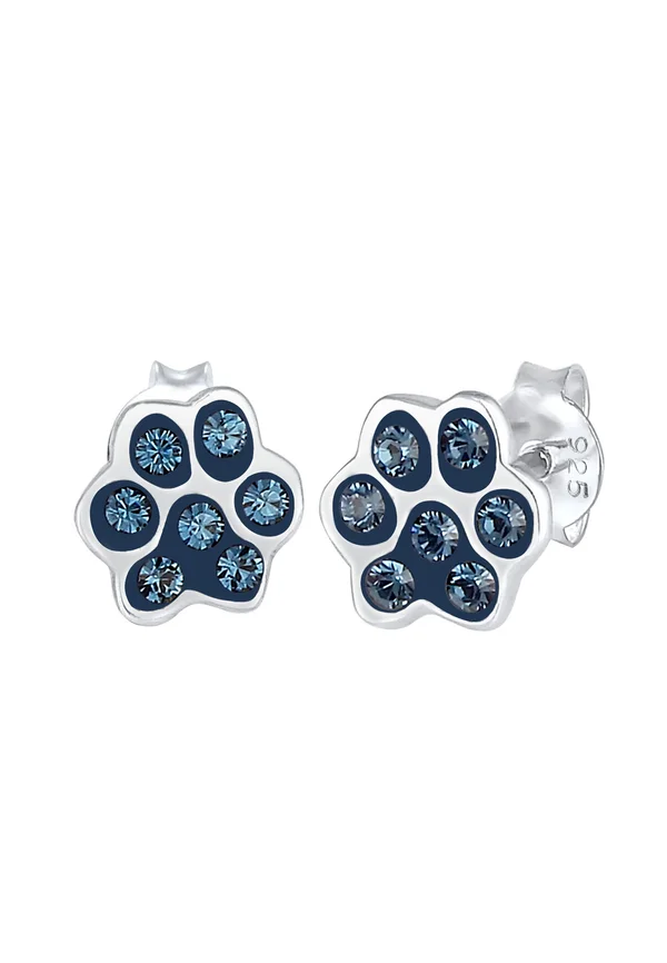 SPARKLING PET PAW - Ohrringe - blau