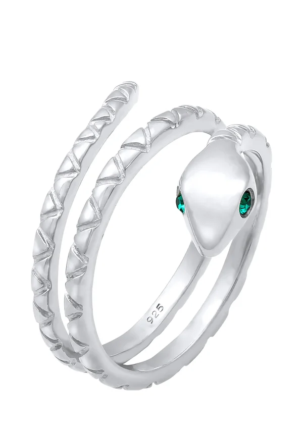 SPARKLING SNAKE -  MIT KRISTALLEN VON SWAROVSKI® - Ring - silberfarben