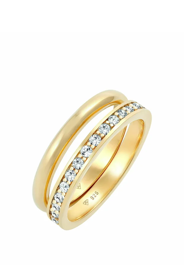 SPARKLING STACK - MIT KRISTALLEN VON SWAROVSKI® - Ring - gold-coloured