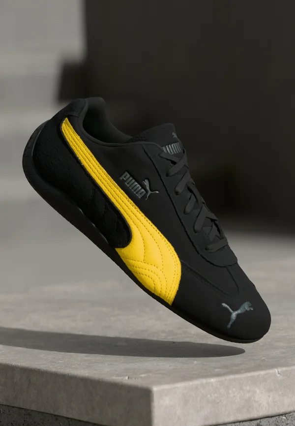 SPEEDCAT UNISEX - Sneaker low - black/pele yellow