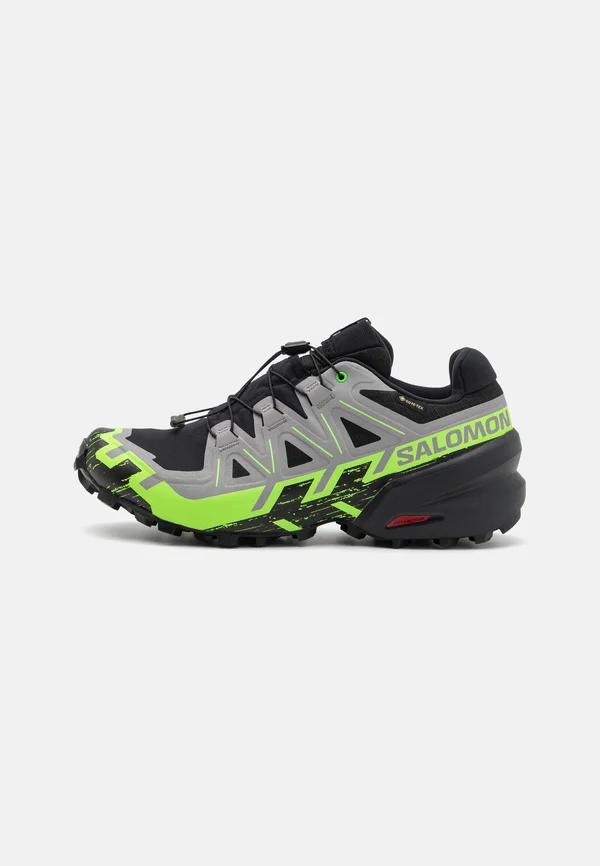SPEEDCROSS 6 GTX - Laufschuh Trail - black/alloy/green gecko