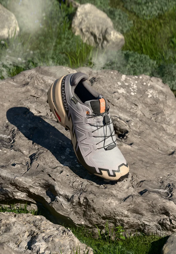 SPEEDCROSS 6 GTX - Laufschuh Trail - gull/white pepper/black