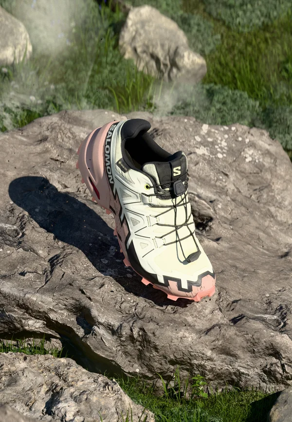 SPEEDCROSS 6 GTX - Laufschuh Trail - lime cream/mahogany rose/black