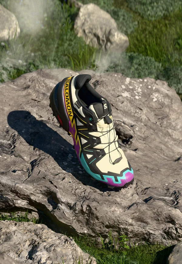 SPEEDCROSS 6 GTX - Laufschuh Trail - transparent yellow/black/waterfall