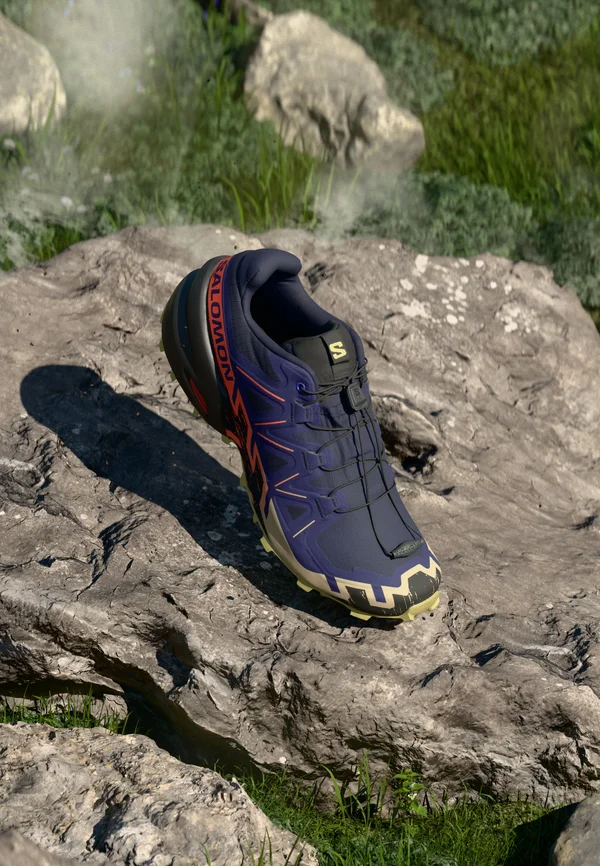 SPEEDCROSS 6 - Laufschuh Trail - maritime blue/black/cherry tomato