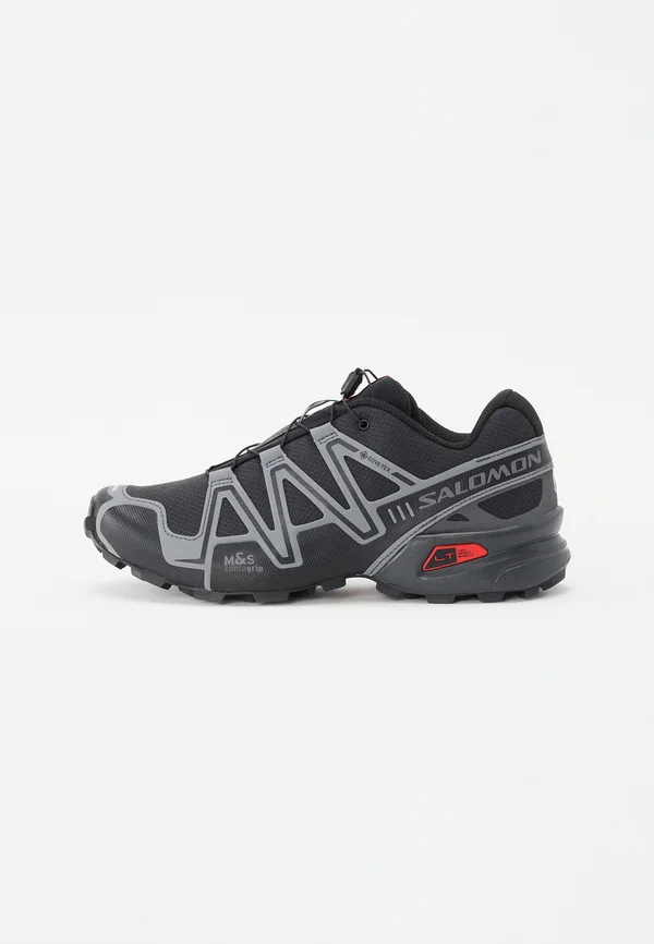 SPEEDCROSS GTX UNISEX - Sneaker low - black/asphalt/flame scarlet