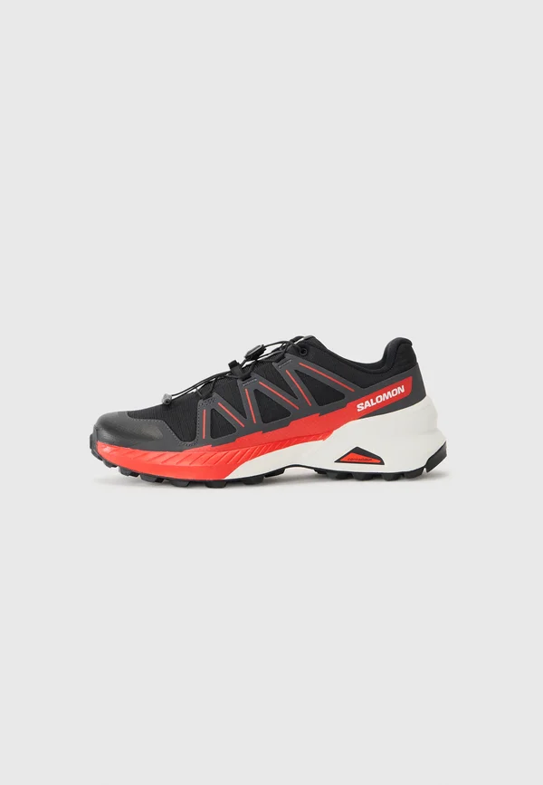 SPEEDCROSS PEAK - Hikingschuh - black/asphalt/fiery red
