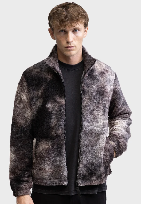SPENCER JACKET BOXY FIT - Fleecejacke - black