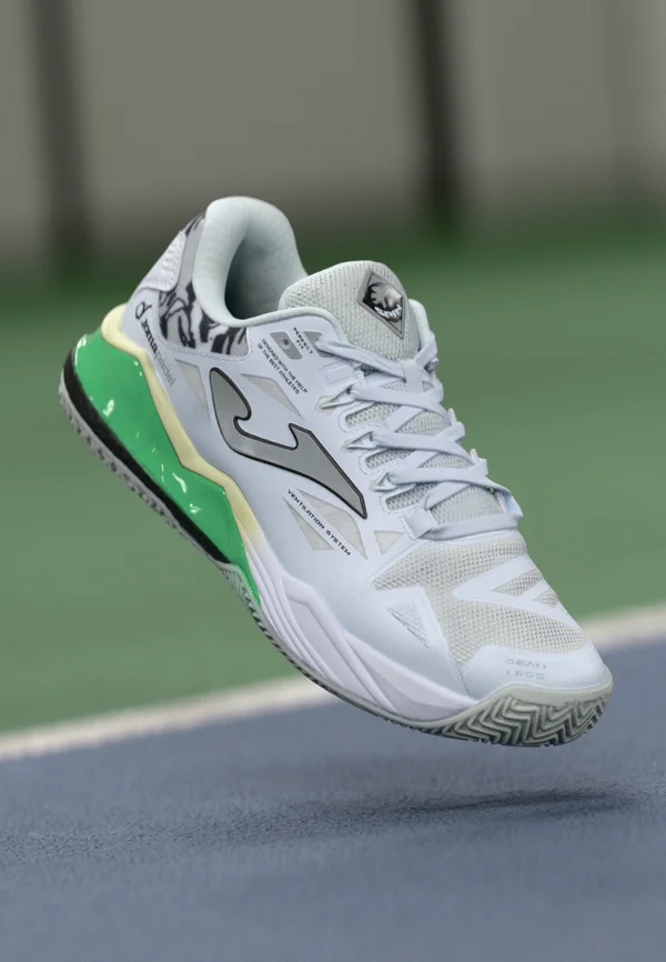 SPIN OMNI - Padel-Schuhe - white/green/light yellow