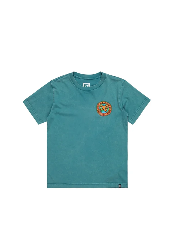 SPINNER SHORT SLEEVES - T-Shirt print - btgw deep teal acid wash