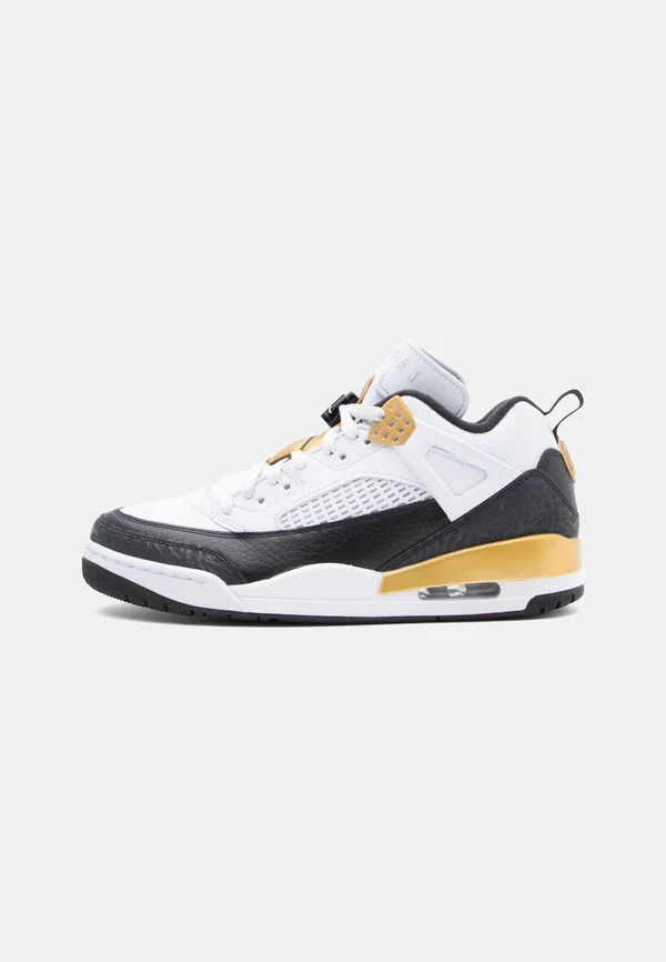 SPIZIKE LOW - Sneaker low - white/black/metallic gold-coloured