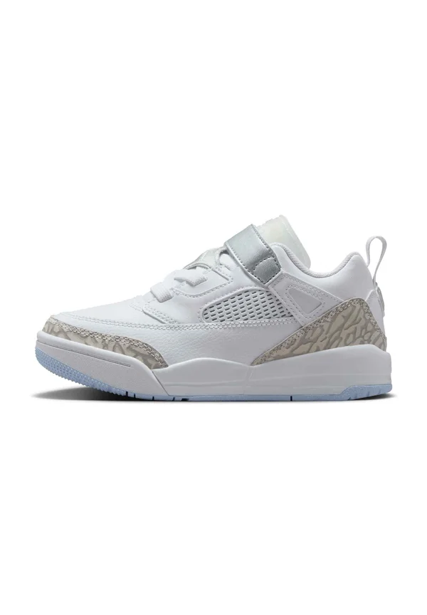 SPIZIKE LOW UNISEX - Sneaker high - white neutral grey mtlc silver barely blue