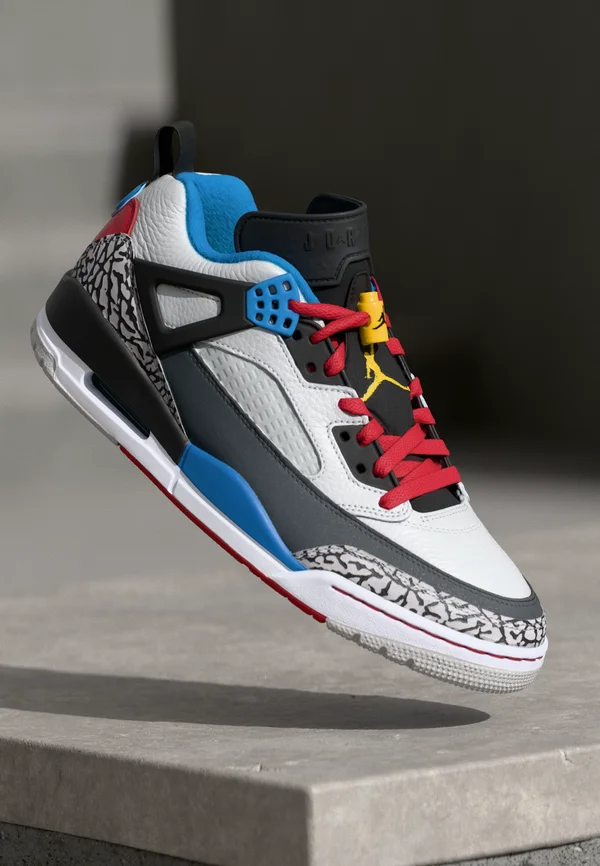 SPIZIKE SE - Sneaker low - neutral grey/varsity maize/surf blue/dark shadow/varsity red/black