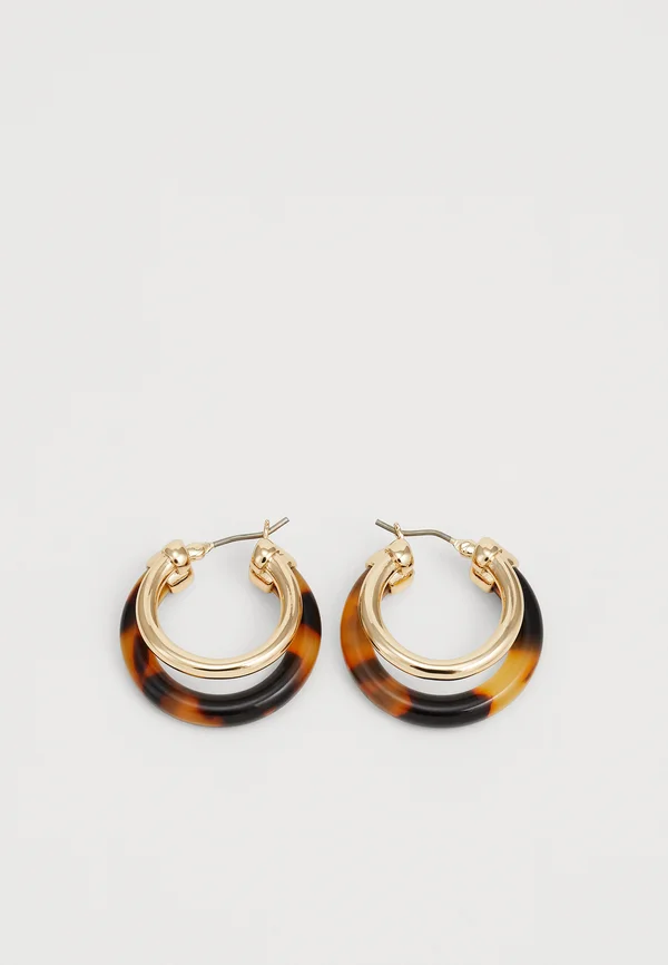 SPLIT HOOP - Ohrringe - gold-coloured/tortoise