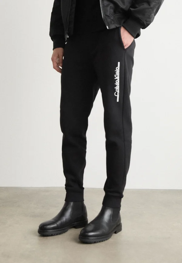 SPLIT LINE LOGO - Jogginghose - black
