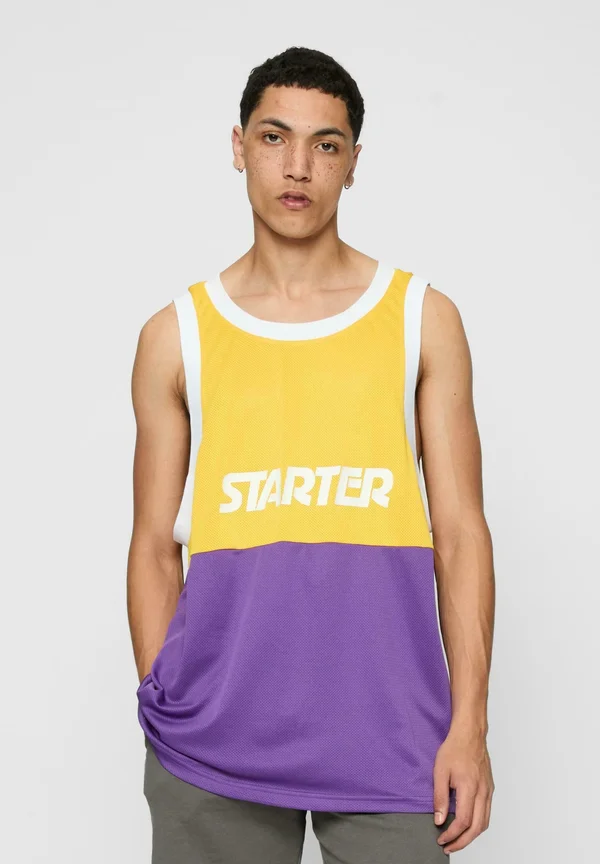 SPLIT TANK - Top - californiayellow realviolet