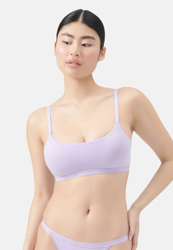 Sport-BH mit leichter Stützkraft - powder plum