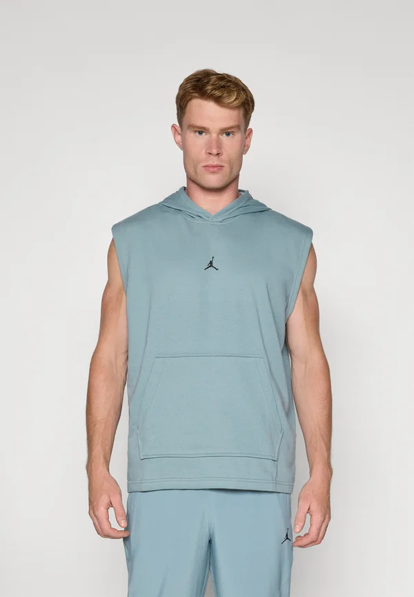 SPORT CROSSOVER SLEEVELESS HOODIE - Kapuzenpullover - aviator grey/black