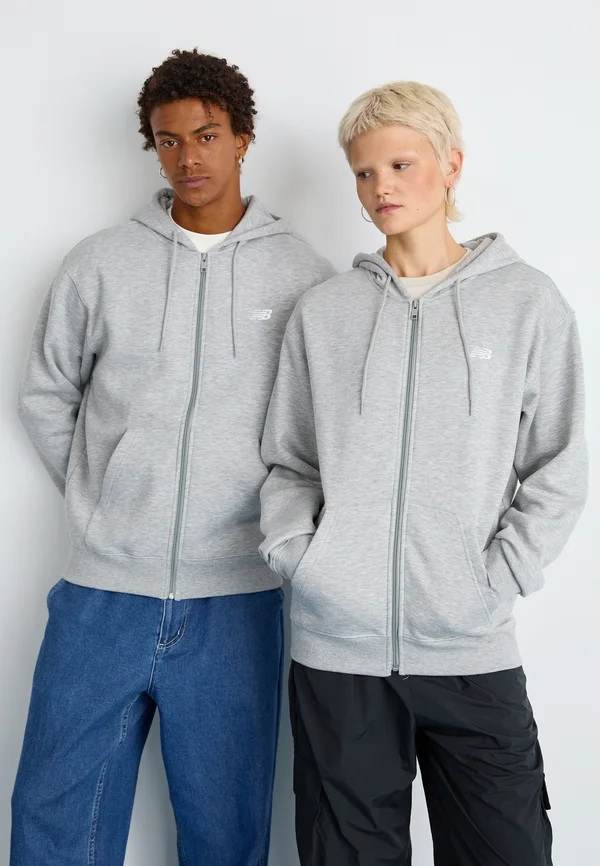 SPORT ESSENTIALS LOGO FULL ZIP UNISEX - Sweatjacke - athletic grey
