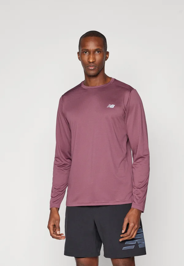 SPORT ESSENTIALS LONG SLEEVE - Langarmshirt - faded plum