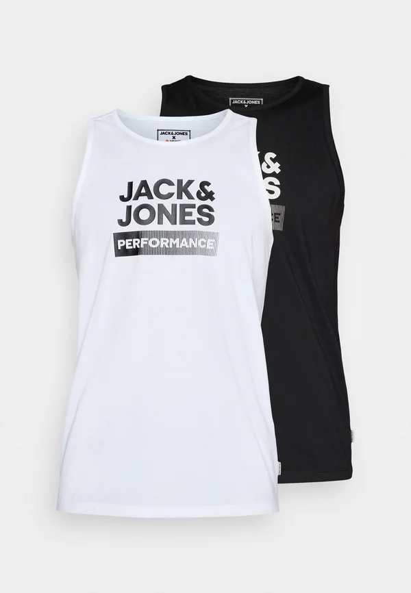 SPORT LOGO TANK 2PACK - Top - white/black