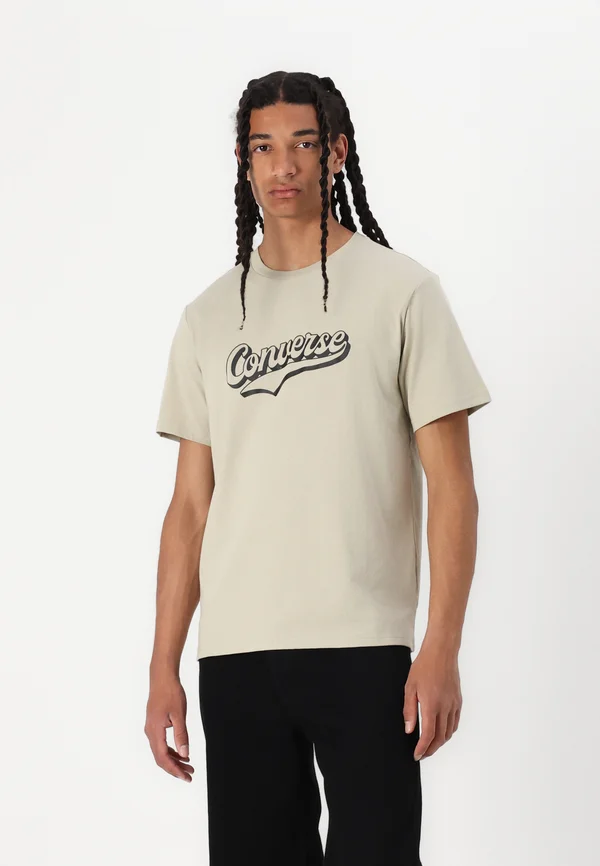 SPORT SCRIPT - T-Shirt print - beige