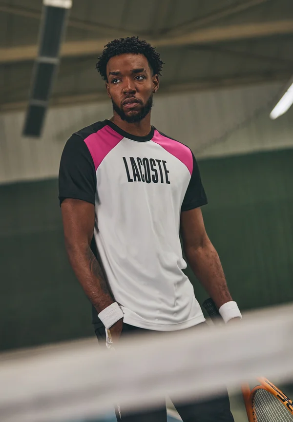 Sport T-Shirt - white/black malva