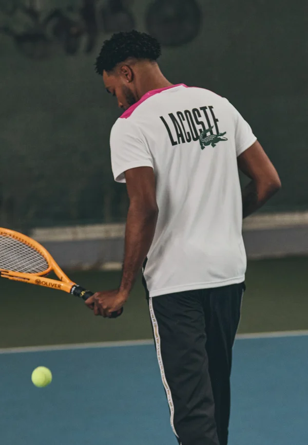 Sport T-Shirt - white/black-malva