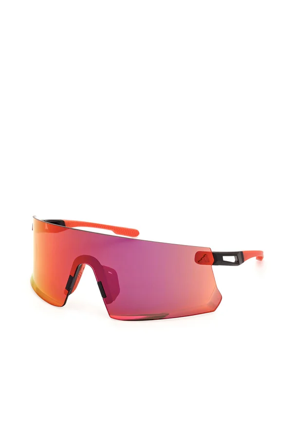 Sportbrille - nero opaco marrone specchiato