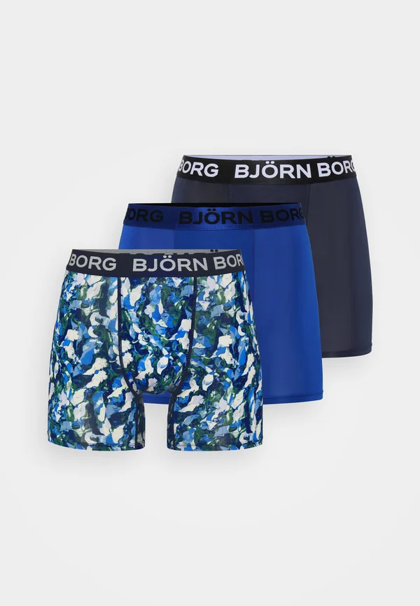 SPORTS 3 PACK - Panties - blue/black/dark green
