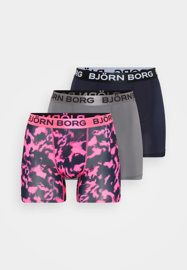 SPORTS 3 PACK - Panties - pink/black/grey