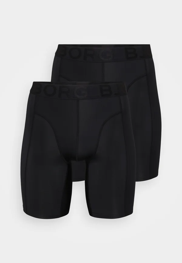 SPORTS LIGHTWEIGHT LONG LEG 2 PACK - Panties - black