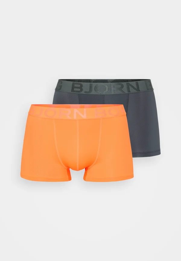 SPORTS TRUNK 2 PACK - Panties - stone/orange