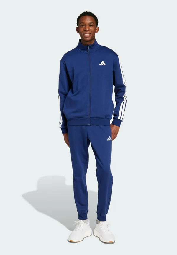 SPORTSWEAR BASIC 3-STRIPES FLEECE SET - Trainingsanzug - dark blue
