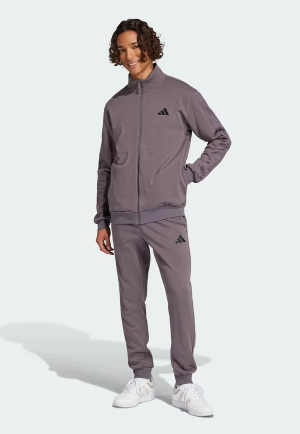 SPORTSWEAR BASIC 3-STRIPES FLEECE SET - Trainingsanzug - grey strata