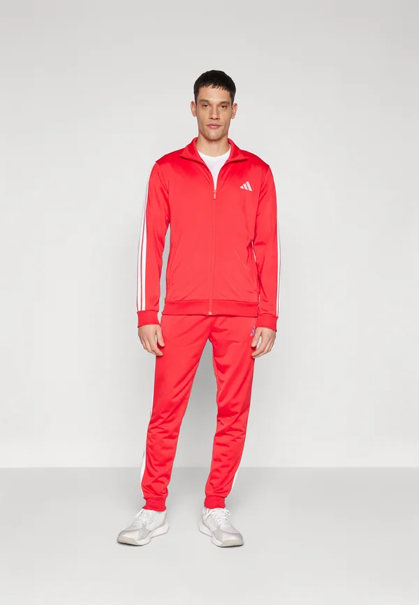 SPORTSWEAR BASIC 3-STRIPES TRICOT TRACK SUIT - Trainingsanzug - pure ruby/white