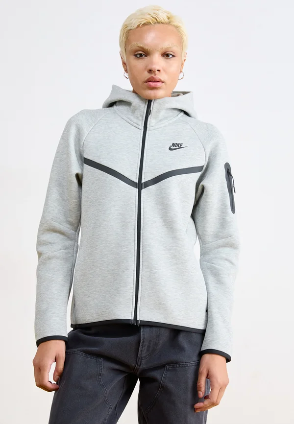 SPORTSWEAR TECH FLEECE WINDRUNNER - Sweatjacke - dark grey heather/black