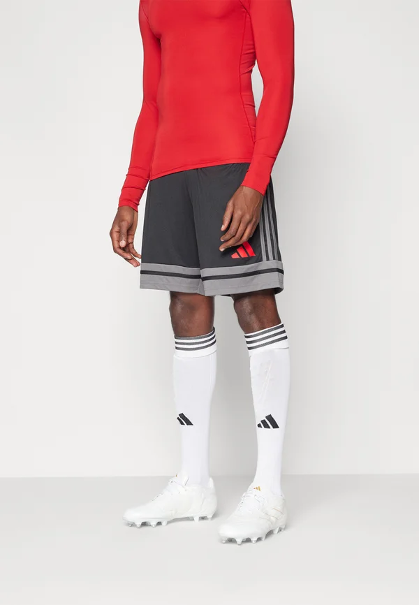 SQUADRA 25 - Kurze Sporthose - black/team grey four/pure ruby