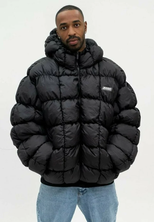 SQUARE QUILTED PUFFER - Winterjacke - black