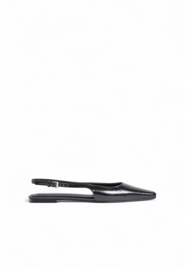 SQUARED TOE - Sling-Ballerina - black
