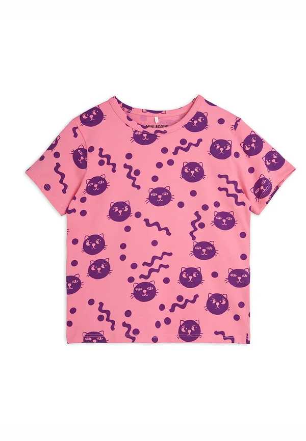 SQUIGGLY CATS TEE UNISEX - T-Shirt print - pink