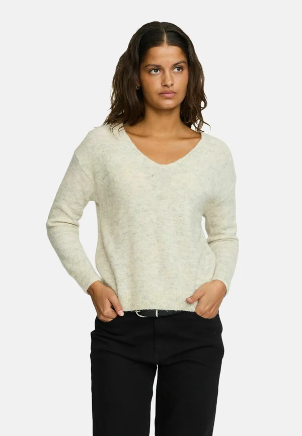 SRALLISON  - Strickpullover - 719 pumice stone mélange