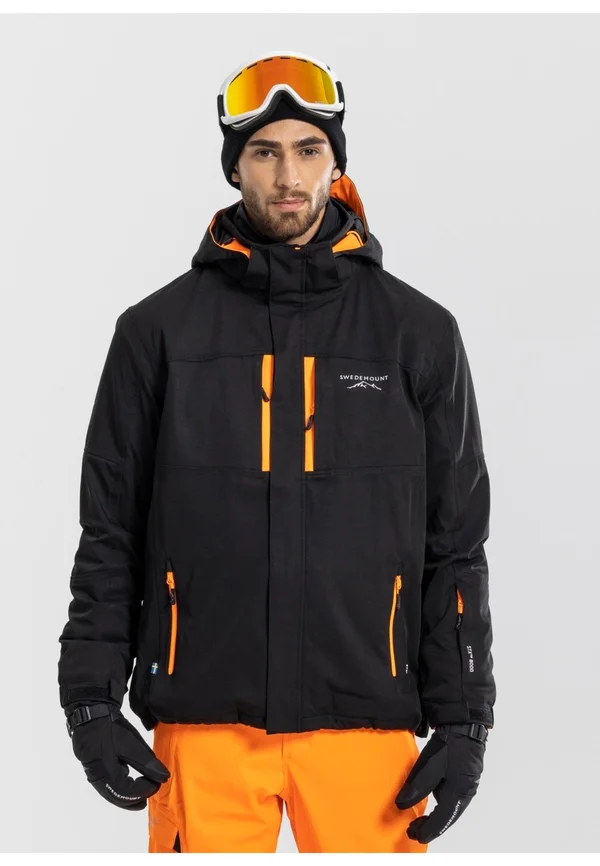 ST ANTON - Snowboardjacke - black orange