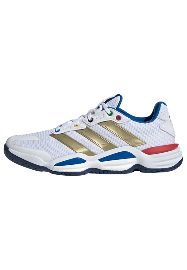 STABIL 16 INDOOR - Handballschuh - cloud white   gold metallic   dark blue
