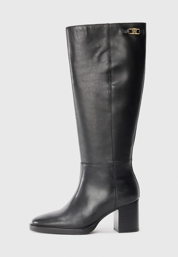 STACKED - Stiefel - black