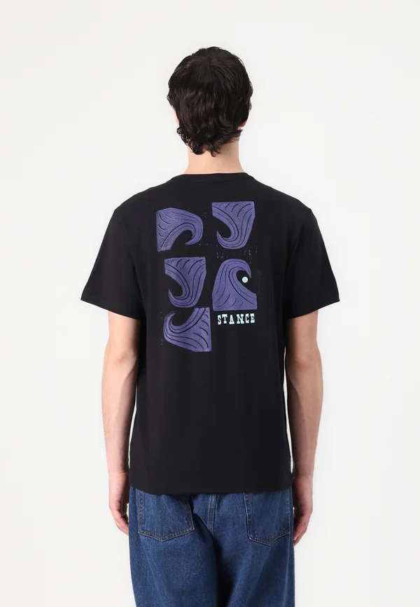 STACKED SWELL TEE - T-Shirt print - black