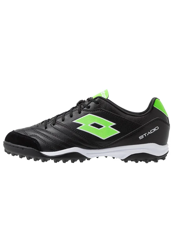 STADIO 300 II TF - Fußballschuh Multinocken - all black/spring green